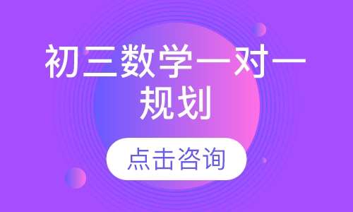 初三数学一对一辅导